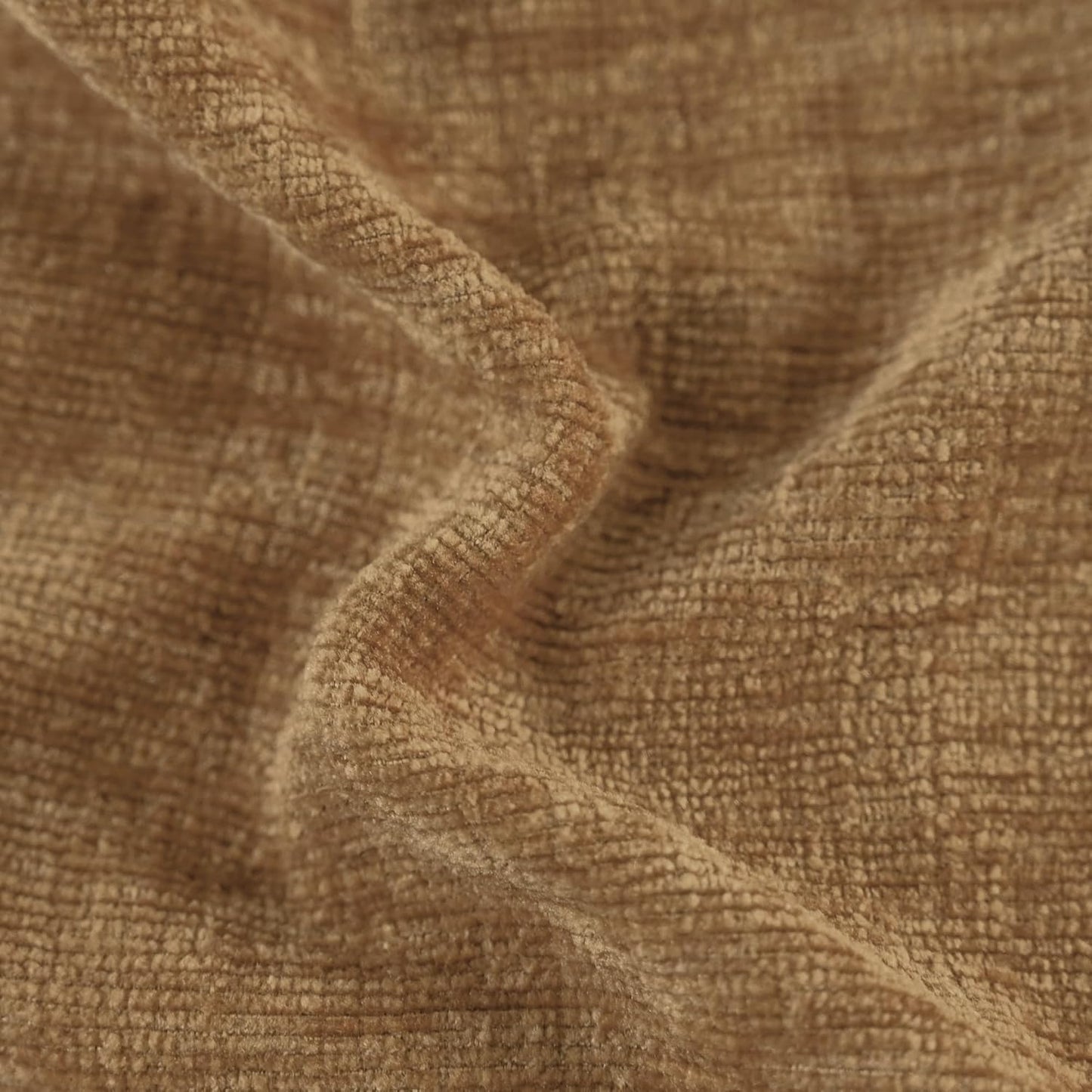 CaliTime Throw Pillow Covers Decorative 22 X 22 Inches Pack of 2 Cozy Chenille Cushion Cases for Couch Sofa Bed Living Room Home Apricot Brown