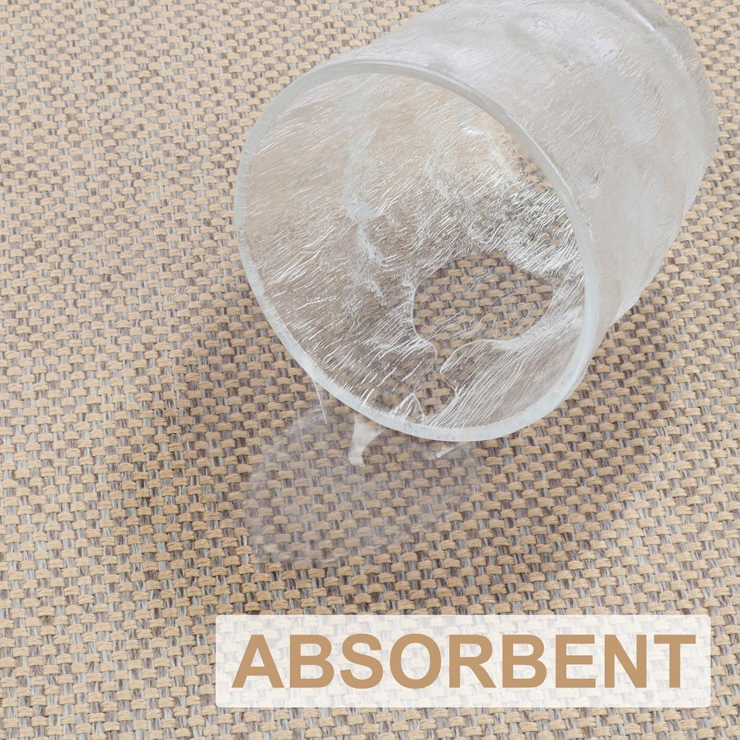 LEKEEPGO Door Mat 24"x47", Non Slip Door Mat Indoor Entrance, Rubber Backing Front Indoor Door mat Washable Absorbent Low-Profile Entryway Entry Resist Dirt Inside Door Mats, Khaki