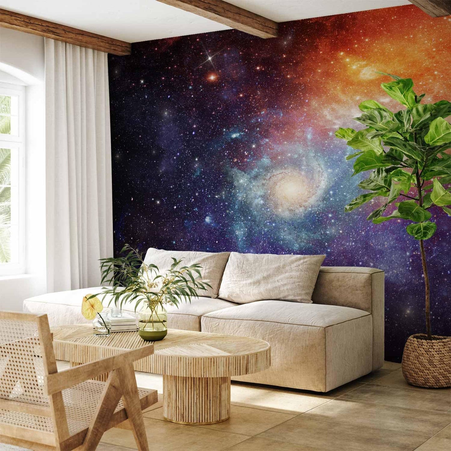 artgeist Premium Wall Mural Cosmos Galaxy 177x124 in - XXL Non-Woven Wallpaper Fleece Wall Decor Photo Print Picture Image Design Home f-C-0101-a-a