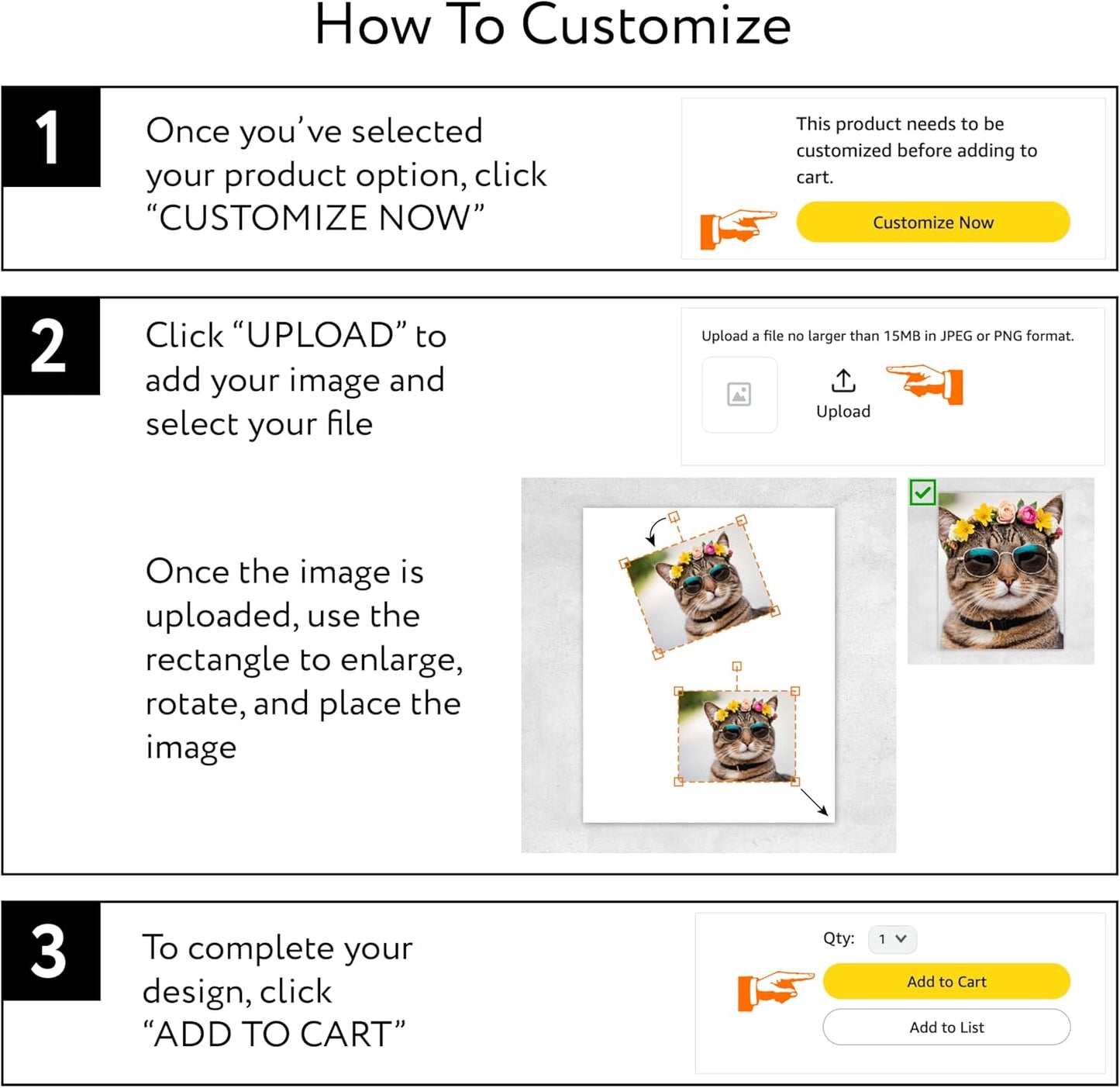 Custom Poster Print, 10x8, Upload Any Photos/Images, Personalized Photo Prints, DIY Your Own Poster, Photo to Poster Printing