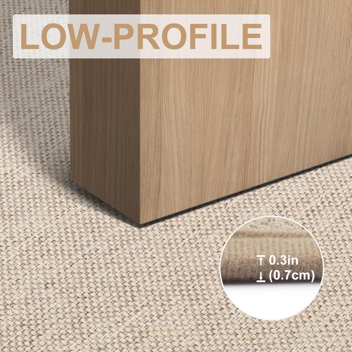 LEKEEPGO Door Mat 24"x36", Non Slip Door Mat Indoor Entrance, Rubber Backing Front Indoor Door mat Washable Absorbent Low-Profile Entryway Entry Resist Dirt Inside Door Mats, Khaki