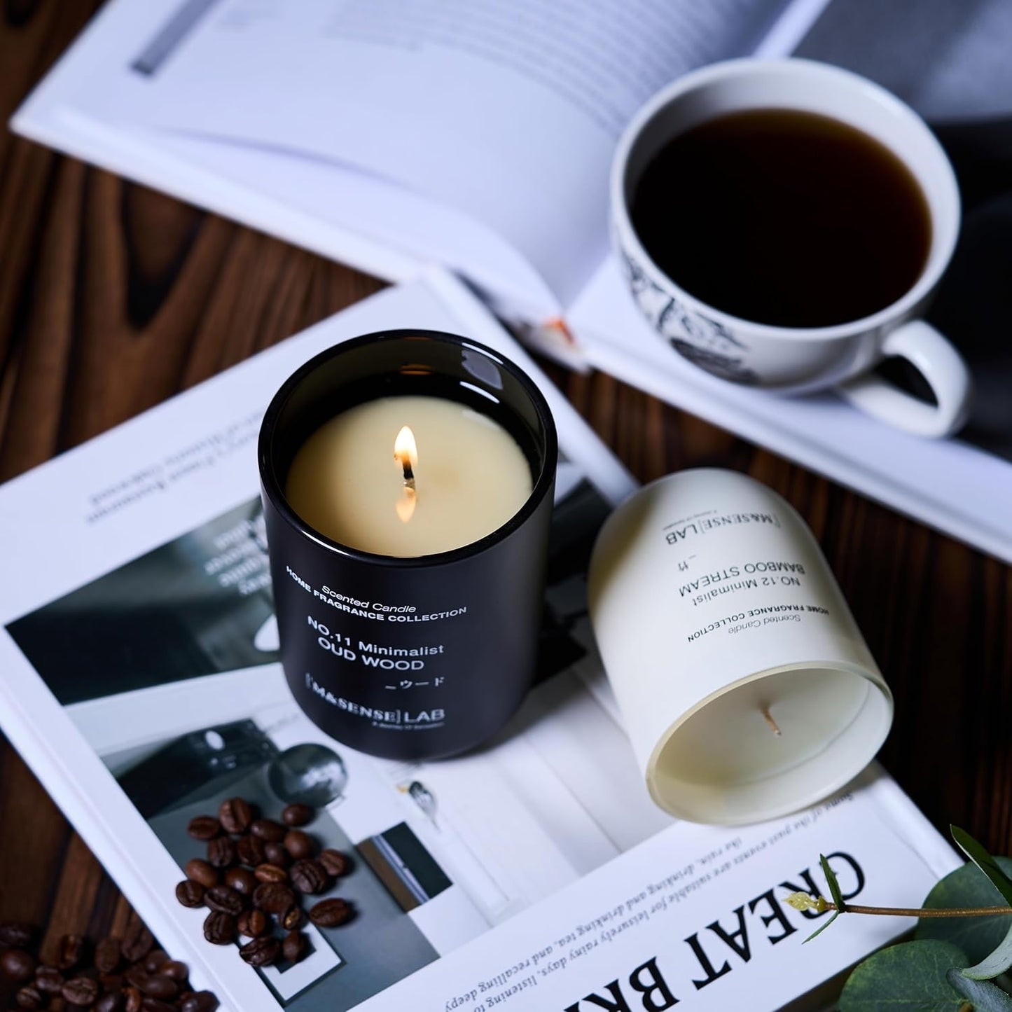 M&SENSE Natural Soy Candle| Sparkling Fruit Drops | 16.6 oz, 95H Burn | Minimalist Scented Candle for Relaxation, Gifting, Home Décor | for Bedroom, Office, Party Large