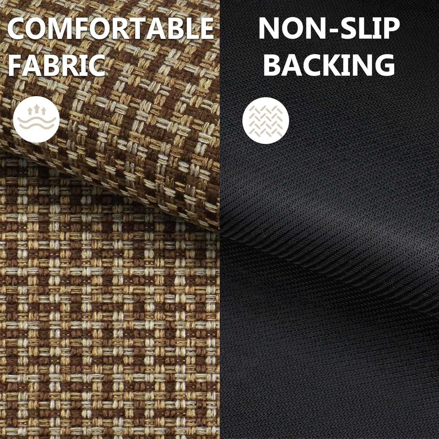 LEKEEPGO Door Mat Indoor Entrance 36"x59", Absorbent Indoor Door Mat Large, Non Slip Rubber Backing Inside Door Mats, Washable Floor Mat, Low-Profile Doormat for Front Door, Entryway, Entrance, Brown