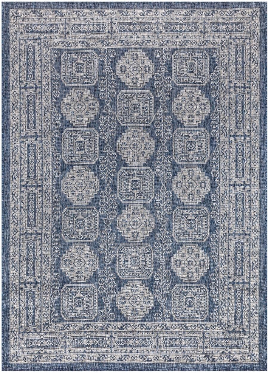 Keen Home Design Terrace Outdoor Area Rug - 8x10 Washable Indoor/Outdoor Rug for Patio, Kitchen, Balcony, Beach, Garden, Deck and Porch, Size: 7'7"x10'