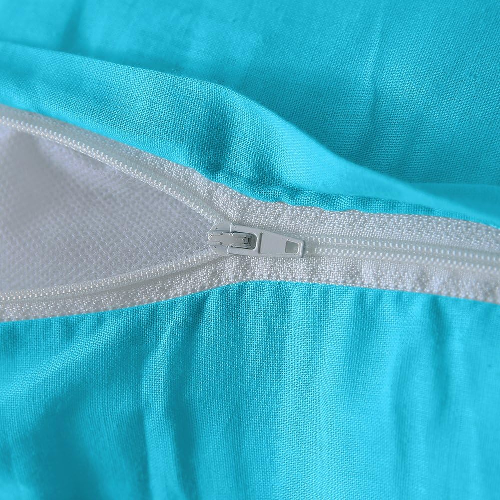 NEWLAKE Striped Jacquard Style Cotton Throw Pillow Covers (2 Pieces, 18X18 Inch)