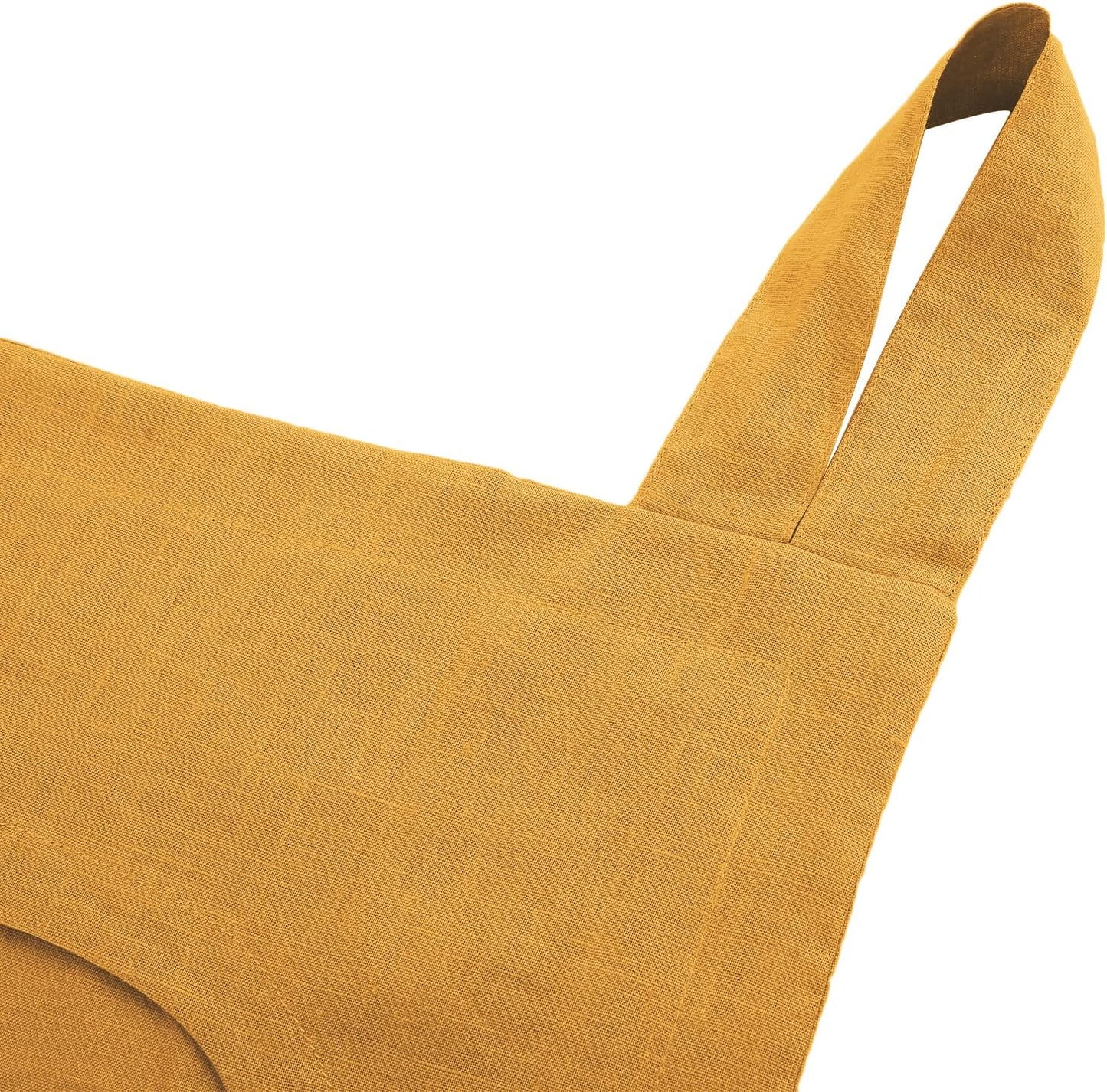 Amazhiyu 100% Linen Door Hanging Laundry Hamper Bag, 19x27 Inches Yellow