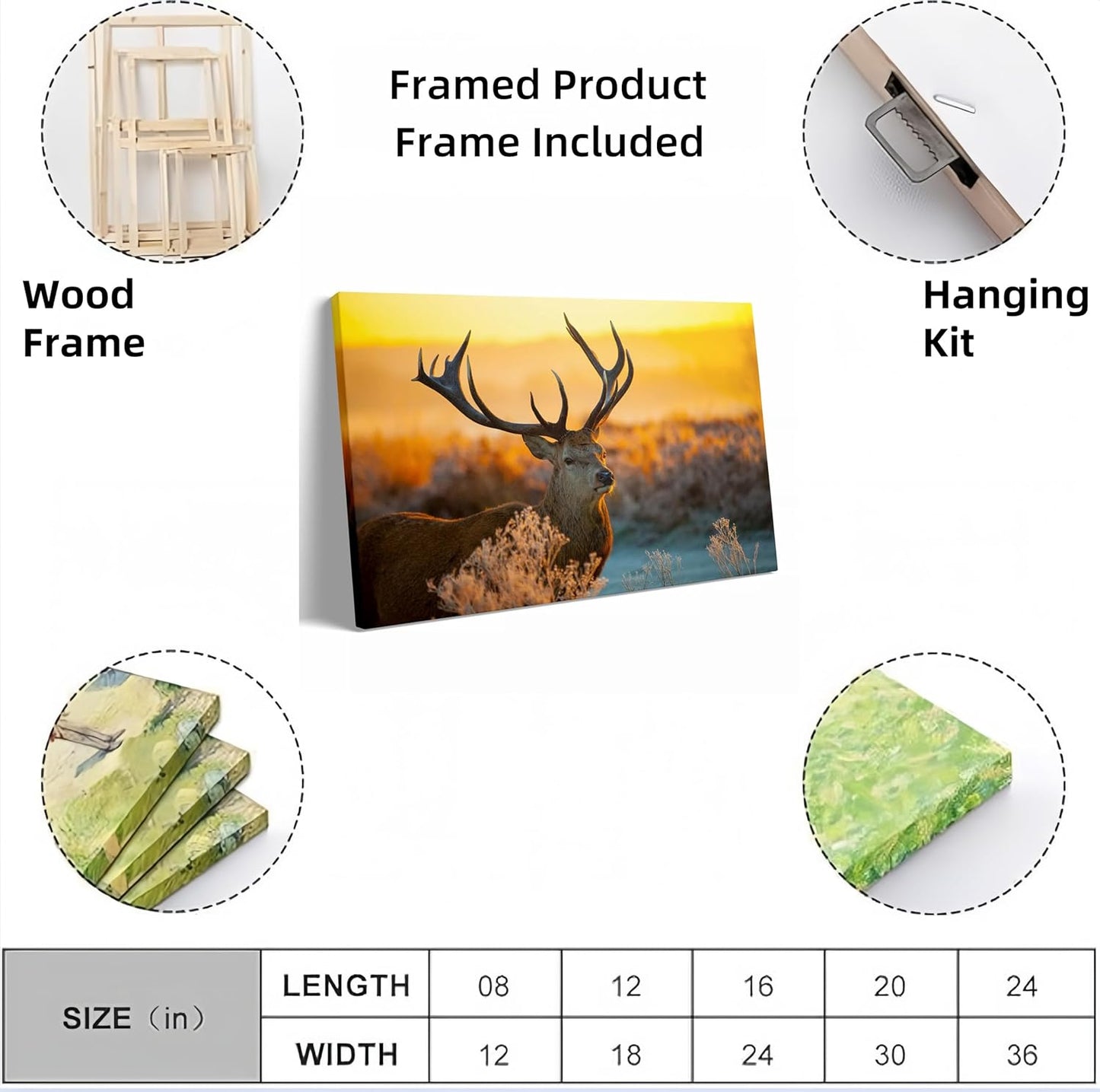 Personalized Custom Canvas Prints: 16L x 24W Photo On Canva Transform Your Photos into Stunning Framed Wall Art Digitally Printed Photo (16L x 24W, Framed)