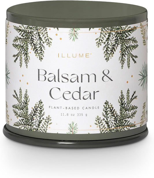 ILLUME Vanity Tin Candle, Balsam & Cedar