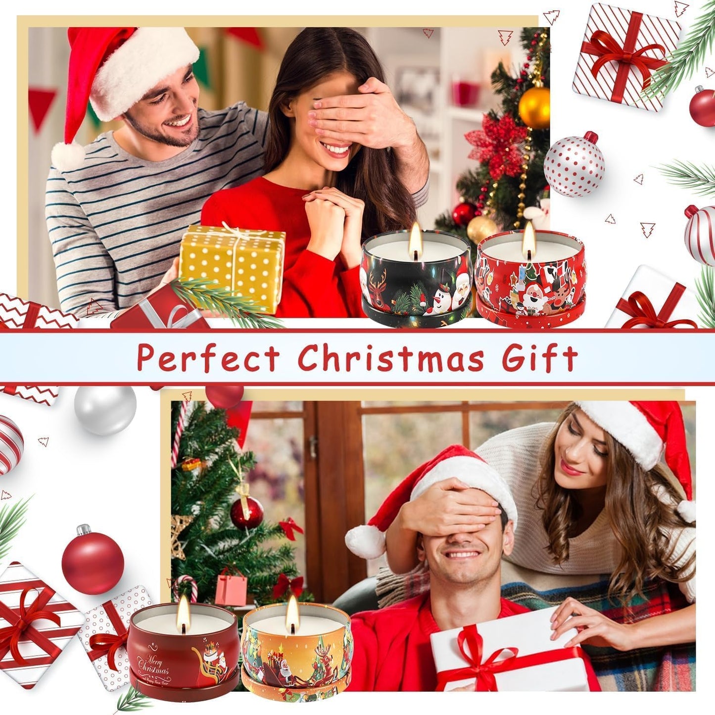 36 Pack Christmas Scented Candles Set for Home, Relaxing Stress Relief, Aromatherapy - Natural Soy Wax and Fragrance - Gifts for Women, Mom, Best Friend, Wife, Birthday