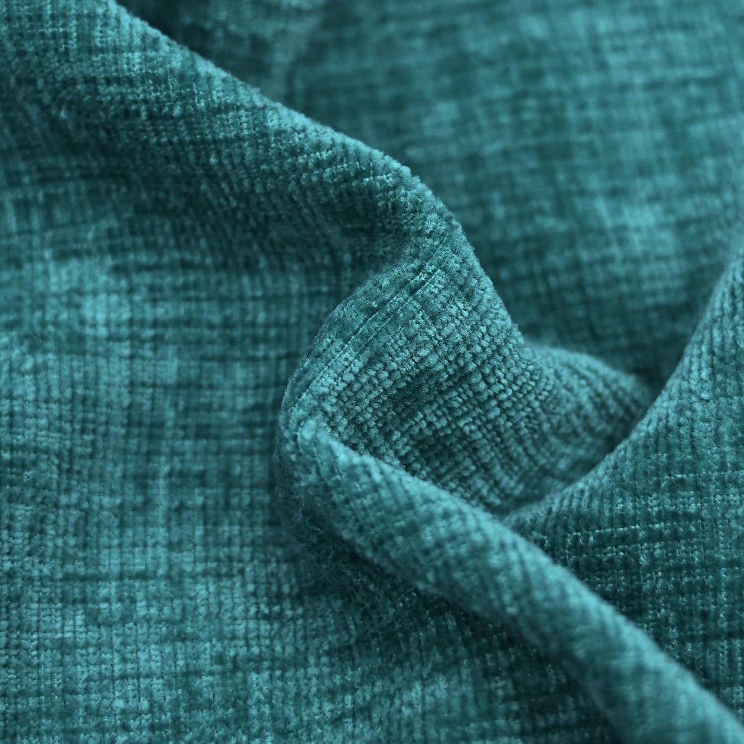 CaliTime Throw Pillow Covers Decorative 18 X 18 Inches Pack of 2 Cozy Chenille Cushion Cases for Couch Sofa Bed Living Room Home Teal