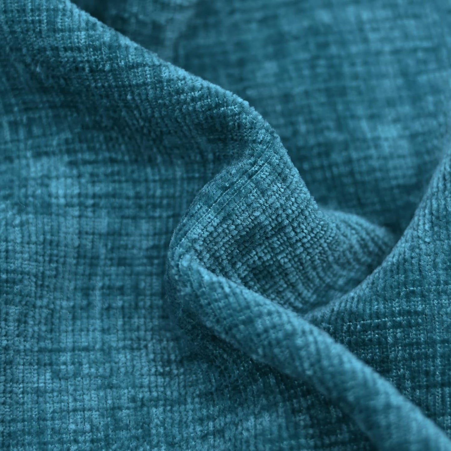 CaliTime Throw Pillow Covers Decorative 26 X 26 Inches Pack of 2 Cozy Chenille Cushion Cases for Couch Sofa Bed Living Room Home Ocean Blue