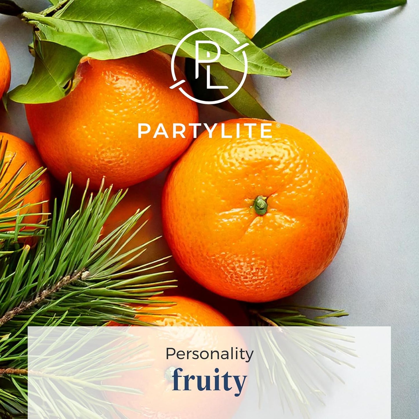 PartyLite 3-Wick Jar Candle, Highly Fragranced Clean Burning Glass Candle, 25-45 Hours Burn Time (Clementine Garland)