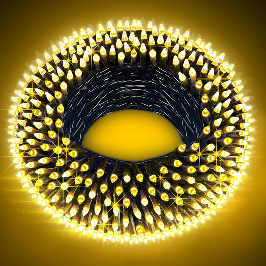 66FT Christmas Decorative Lights, Connectable 200 LED Green Wire Fairy String Lights Plug in, 8 Lighting Modes LED String Lights, for Indoor Outdoor Xmas Tree Wedding Party Decoration Warm White