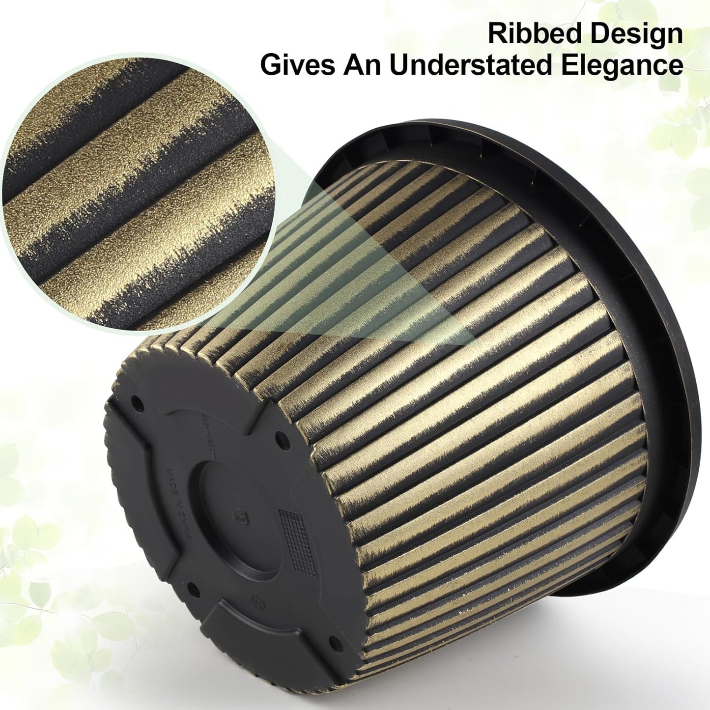 Large-Planter-Indoor-Outdoor Plant Pots, 14 inch 4 Pack Plastic Flower Pots with Saucer And Drainage Holes, Modern Garden Planters For Planting Medium Large Plants， Decorative Resin Garden Pots