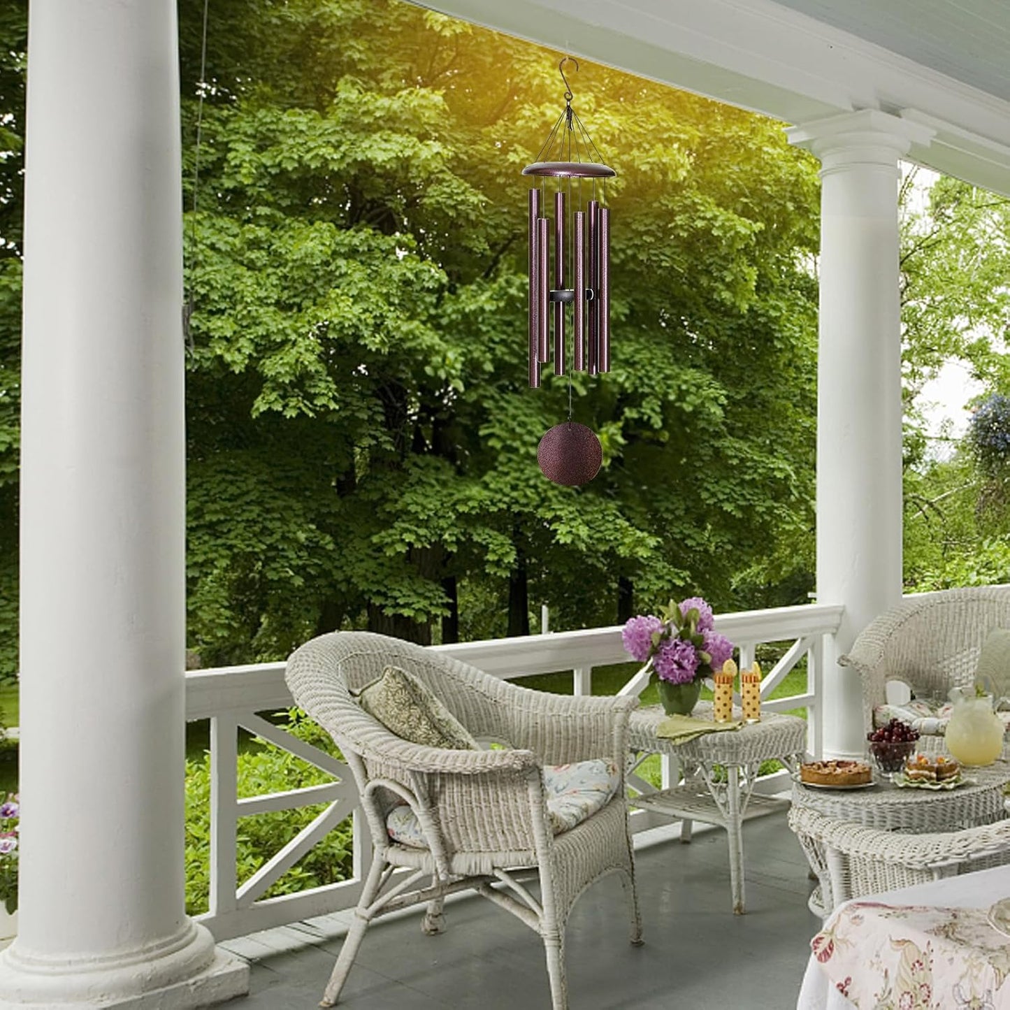 Wind Chimes for Outside Deep Tone, 38'' Large Memorial Wind Chimes Outdoor, Wind Chime Gifts for Garden Balcony Patio and Home Décor. Bronze