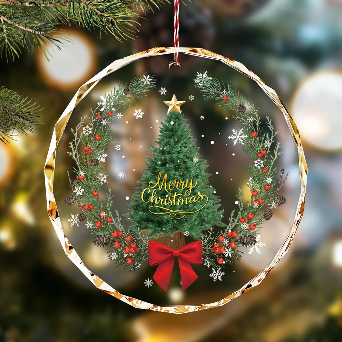 Bemaystar Crystal Christmas Ornaments, Christmas Ornaments 2025,Christmas Tree Decorations Ornaments