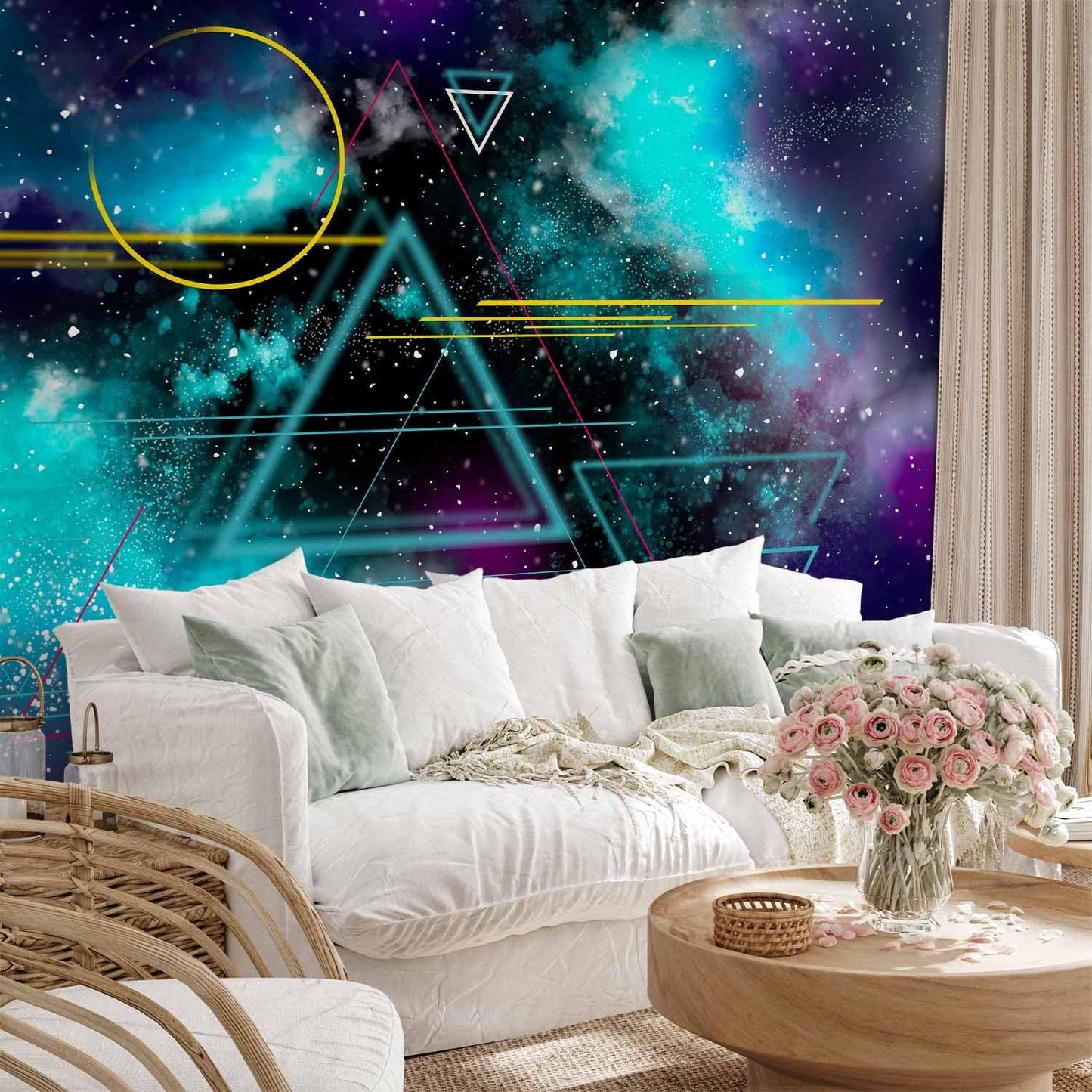 artgeist Premium Wall Mural Galaxy 197x138 in - Non-Woven Wallpaper Fleece Wall Decor Photo Print Picture Image Design Home Mural Cosmos Galaxy Cosmonaut Astronaut a-A-10328-a-a