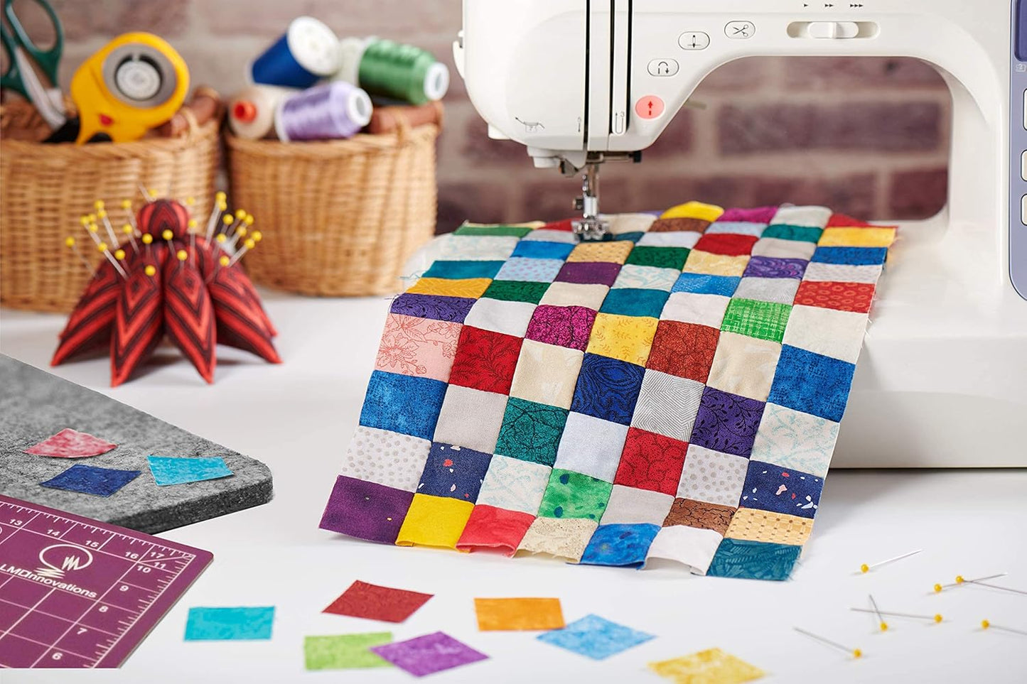 100% New Zealand Wool Pressing Mat for Quilting - Best Portable Wool Ironing Mat for Quilters - Includes Travel Bag, Cutting Mat, Iron Rest & Sewing Accessories and Supplies - 13.5"x17"x0.5" Iron Mat