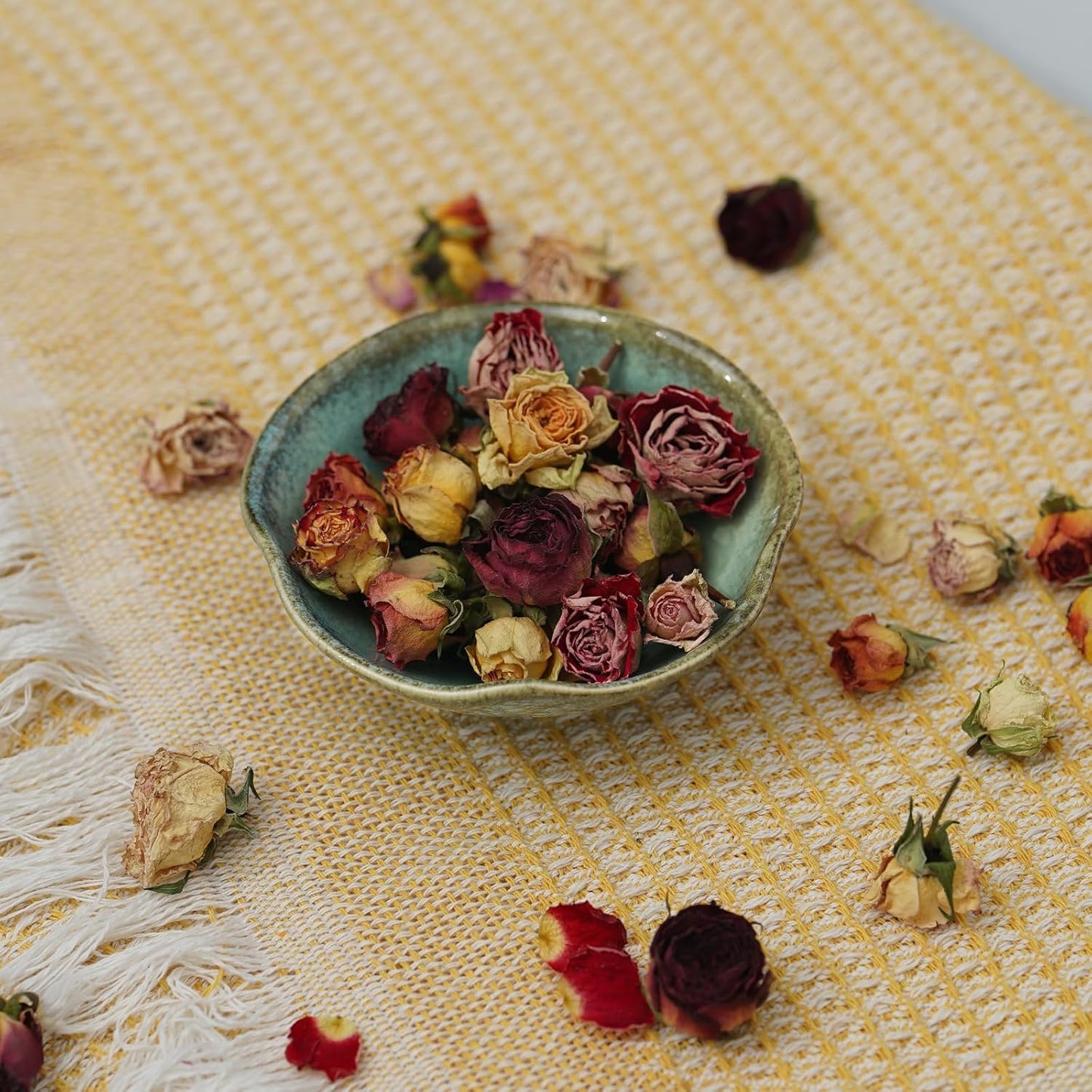 4.72" Small Decorative Bowl, Ceramic Green Key Bowls for Entryway Table, Jewelry Dish, Trinket Holder, Offering Bowl, Potpourri Bowl, Vintage Home Decor with Unique Irregular Rim