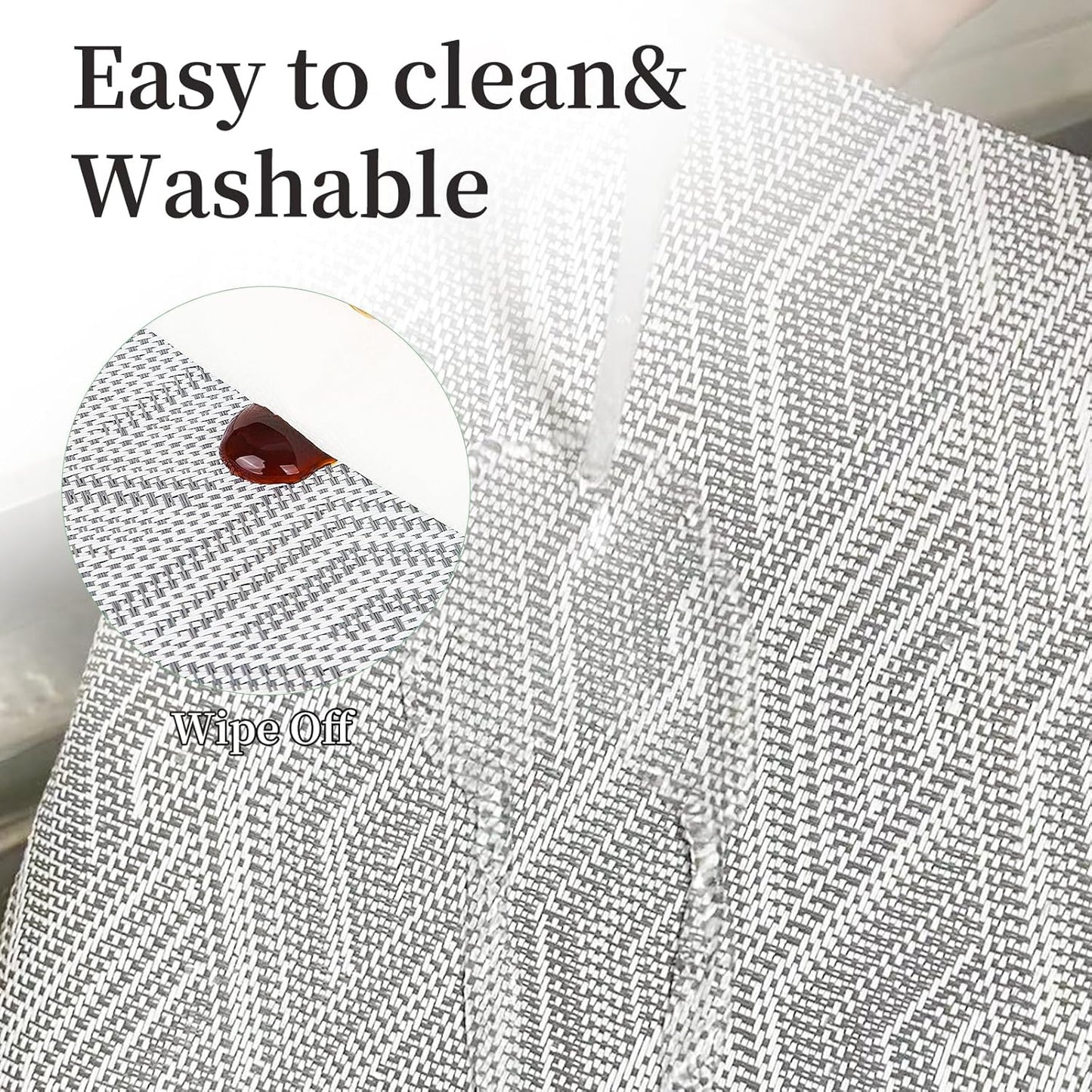 Vinyl Plastic Placemats Set of 6 Washable Heat Resistant Non-Slip Elegant Indoor Outdoor Kitchen Dining PVC Woven Table Place Mats (Grey Rhombus)