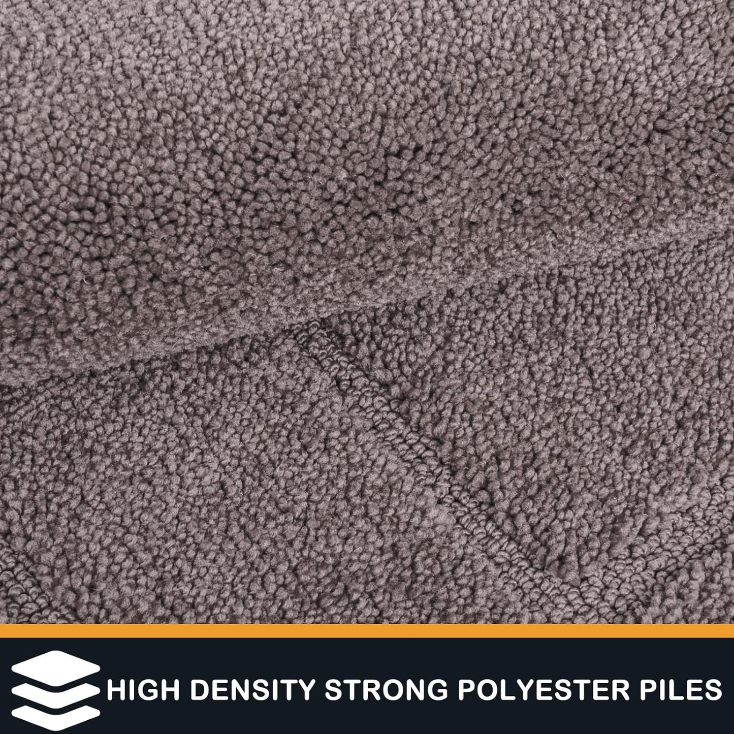 PURRUGS Dirt Trapping Door Mat 20" x 31.5", Non-Slip/Skid Machine Washable Entryway Rug, Dog Doormat, Super Absorbent Welcome Mat for Muddy Wet Shoes and Paws, Grayish Brown