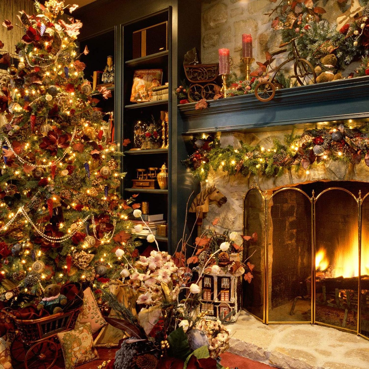 2PC LED Christmas Mini Lights, 75 Feet 200 LED Clear Bulbs String Lights with 8 Light Modes, Connectable Fairy Lights Plug in for Outdoor Xmas Trees Garland Wreath Holiday Decorations, Warm White