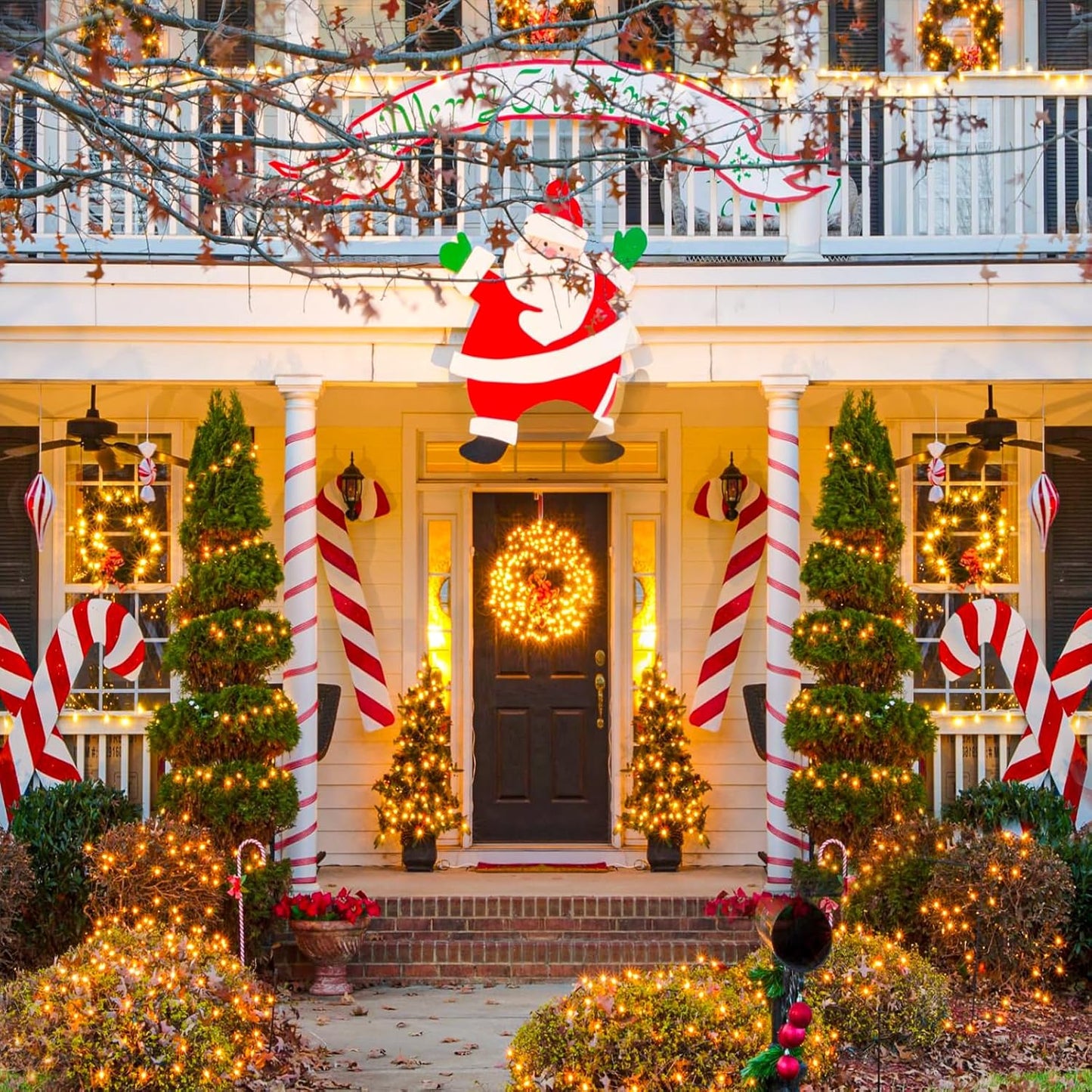 262FT 800 LED Christmas Lights, Plug in Warm White Christmas Tree Lights Outdoor with Timer and 8 Modes, Green Wire Waterproof String Lights for Indoor Yard Patio Xmas Holiday Decorations