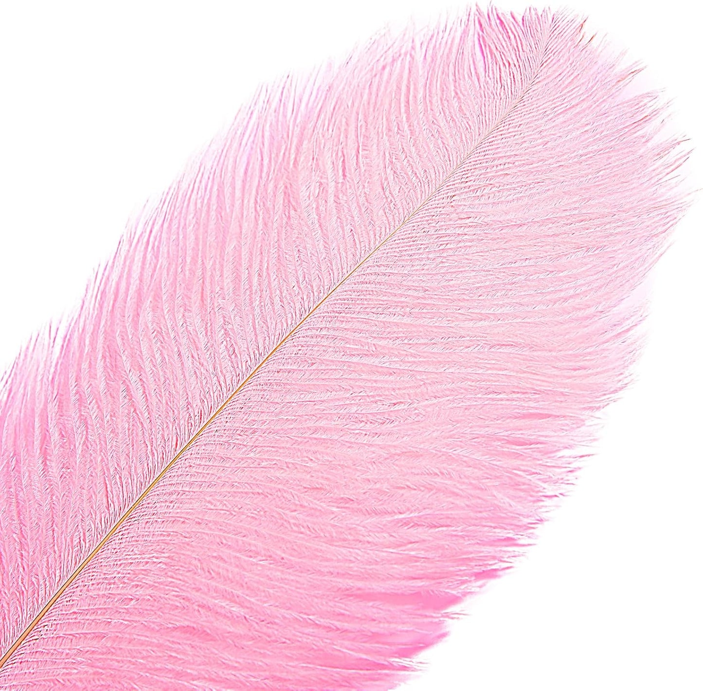 THARAHT 12PCS Ostrich Feathers Natural Bulk 12-14Inch(30-35cm) for Wedding Party Centerpieces Easter Gatsby Flower Arrangement and Home Decorate Ostrich Feathers,Pink