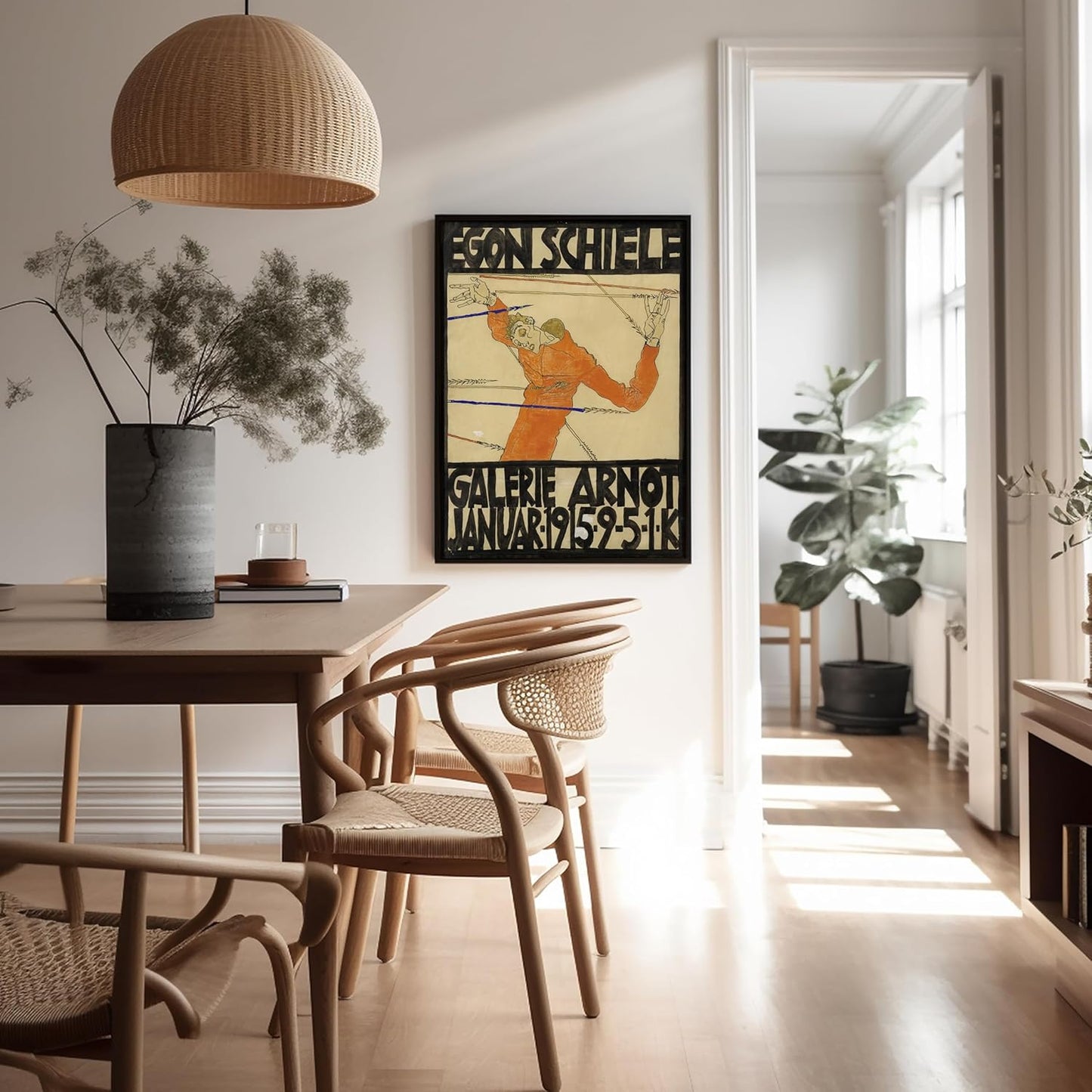 Poster Master Vintage Painting Poster - Retro Expressionism Print - Self Portrait as the Martyred St Sebastian - 11x14 UNFRAMED Wall Art - Gift for Artist, Friend - Wall Decor for Home, Office