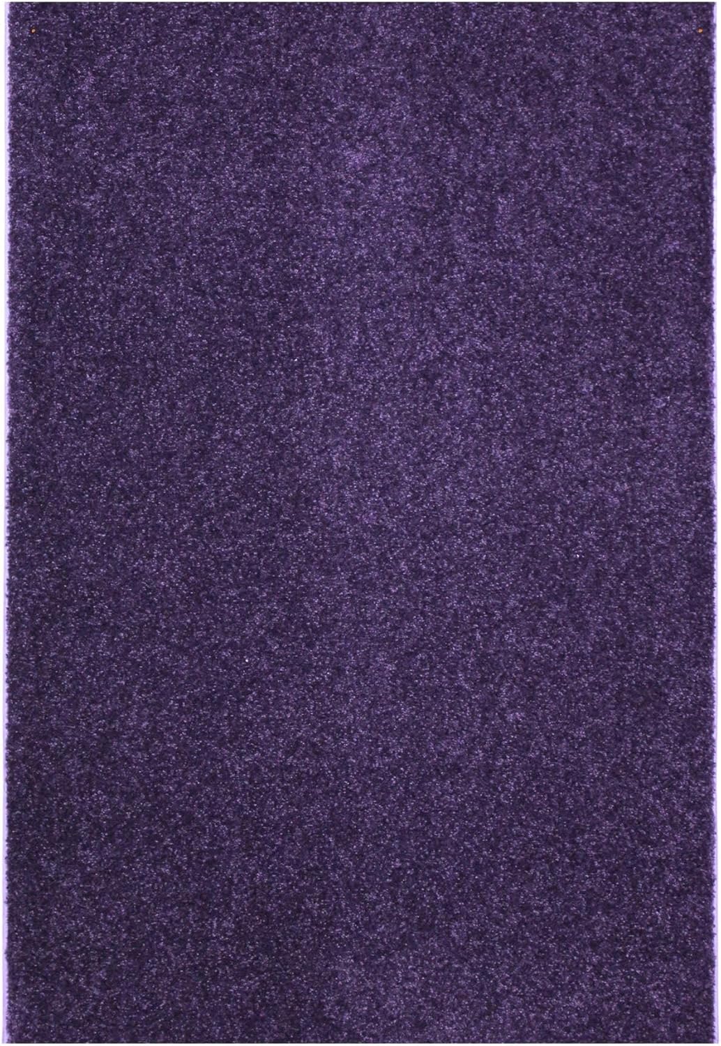KOECKRITZ Soft and Colorful Kids Classroom Area Rugs (Passes Flammability Pill Test) Many Sizes and Bright Colors to Select from (7' x 9', Eggplant)