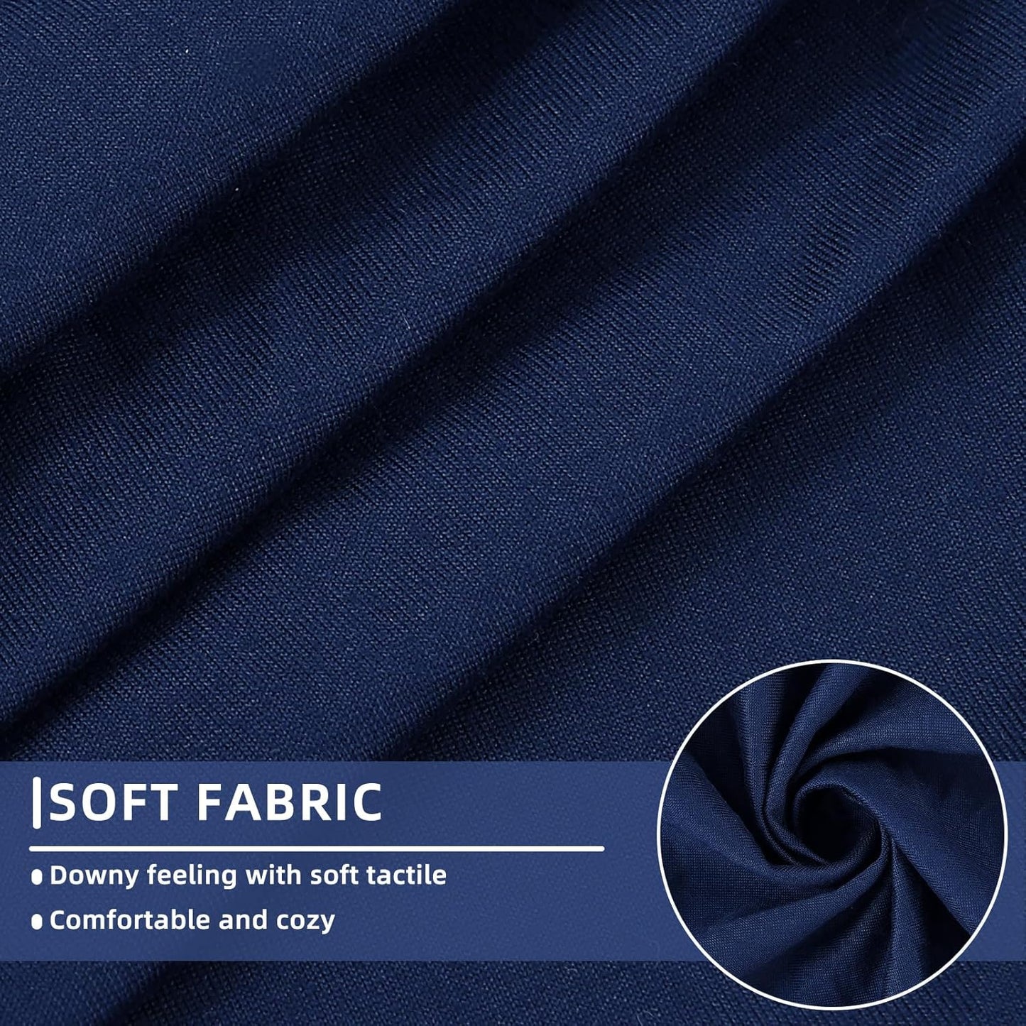 hyha Waterproof Couch Cushion Covers, Stretch Sofa Couch Seat Slipcover for Dog Washable, Non-Slip Waterproof Outdoor Cushion Covers for Patio Furniture Replacement (1 Piece for Large, Navy)