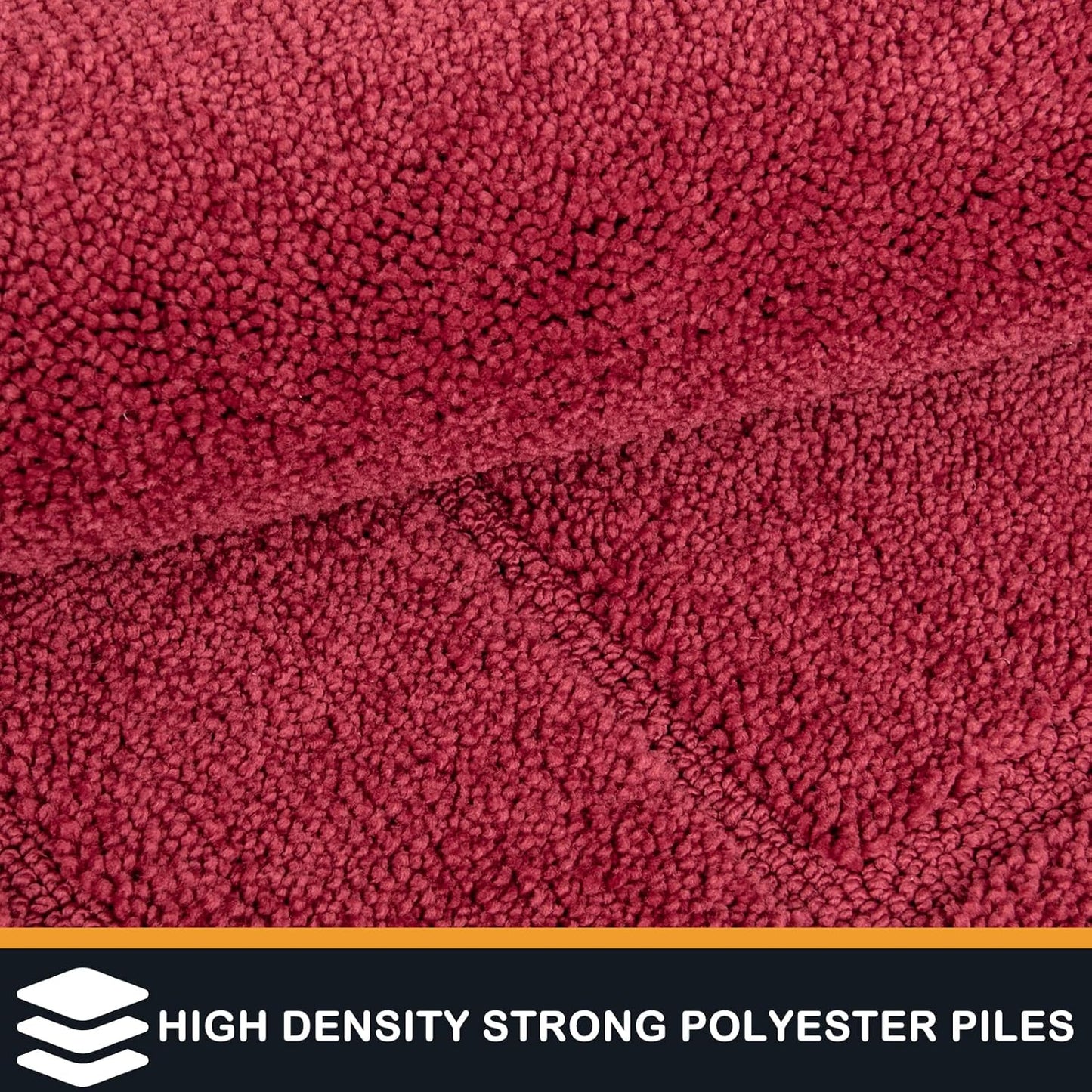 PURRUGS Dirt Trapping Door Mat 20" x 31.5", Non-Slip/Skid Machine Washable Entryway Rug, Dog Doormat, Super Absorbent Welcome Mat for Muddy Wet Shoes and Paws, Burgundy Red