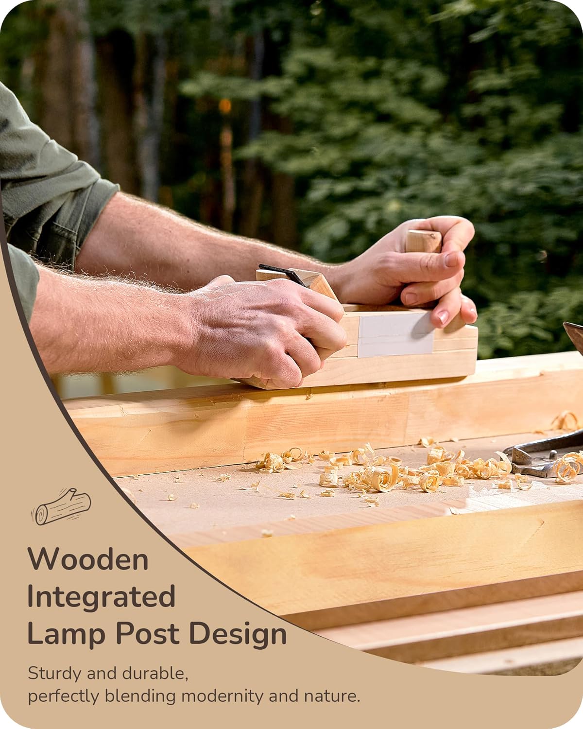 EDISHINE Floor Lamps for Living Room, Upgraded Dual-Sided Lighting, Wooden Corner Floor Lamp, LED Corner Lamp with Remote/Foot Control, 7CCT & Dimmable Standing Lamp for Bedroom, Office, Dark Walnut