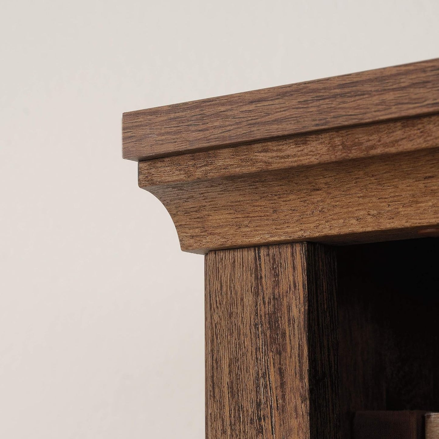 Sauder 5 Tier Book Shelf Wooden Bookcase Multipurpose Bookshelf for Home Office, Living Room, in Vintage Oak