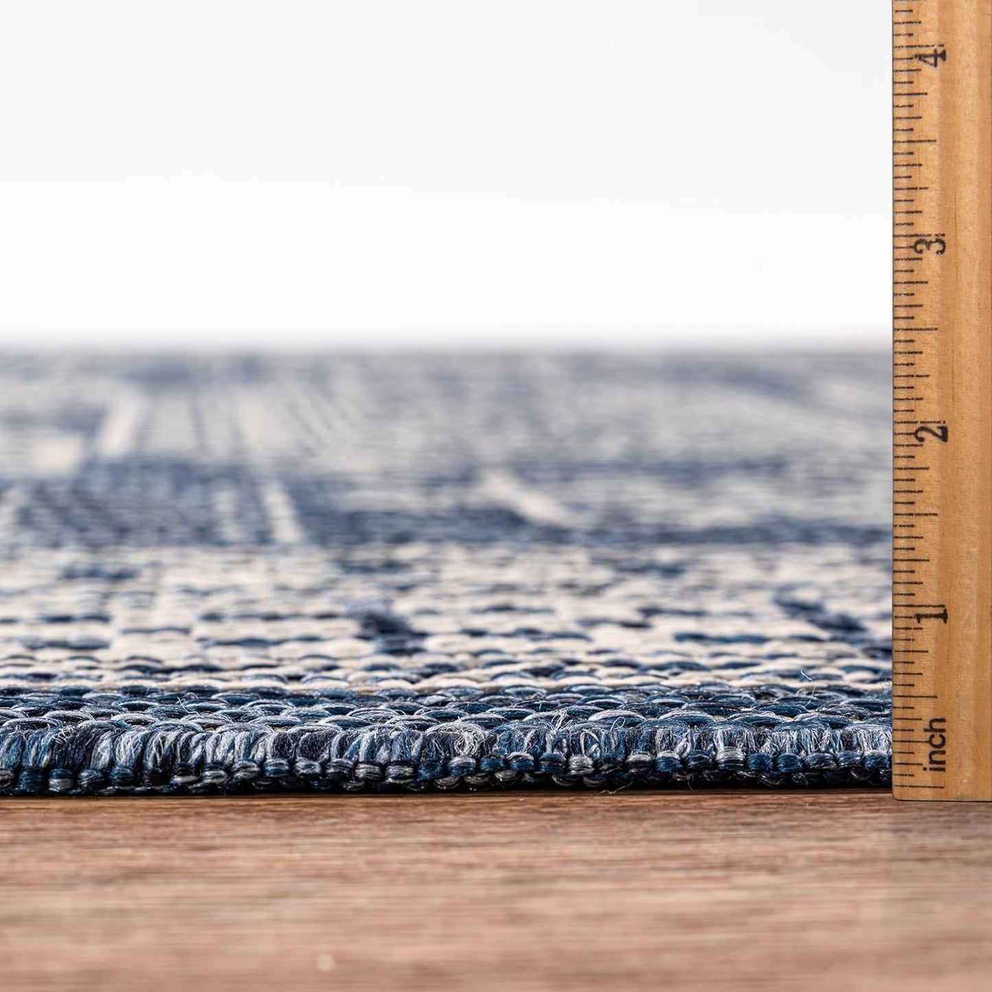 Keen Home Design Terrace Outdoor Area Rug - 4x6 Washable Indoor/Outdoor Rug for Patio, Kitchen, Balcony, Beach, Garden, Deck and Porch, Size: 3'10"x5'7"