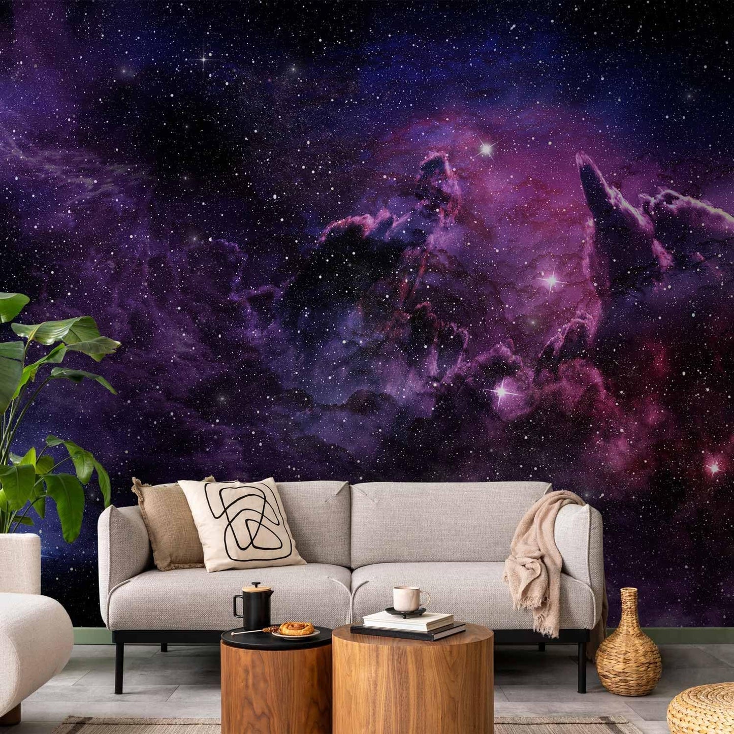 artgeist Wall Mural Cosmos Galaxy 193x138 in - XXL Peel and Stick Self-Adhesive Wallpaper Removable Large Sticker Foil Wall Decor Print Picture Image Design a-C-0022-a-a