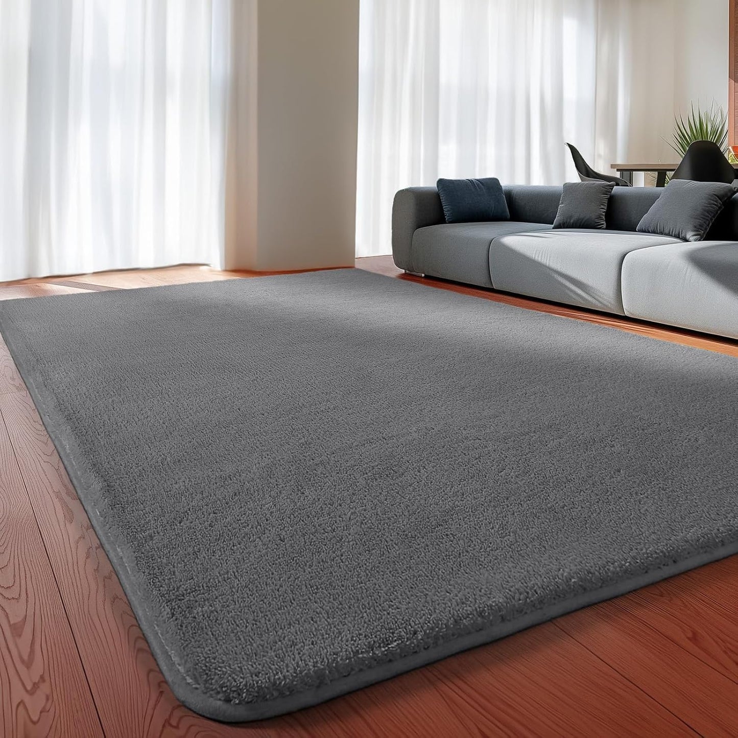 Sour Lemon 5x7 Area Rugs for Living Room, Soft Large Area Rug Fluffy Rugs for Bedroom，Machine Washable Area Rug Non Slip Carpet Rug for Living Room Playroom Kids Room Home Decor