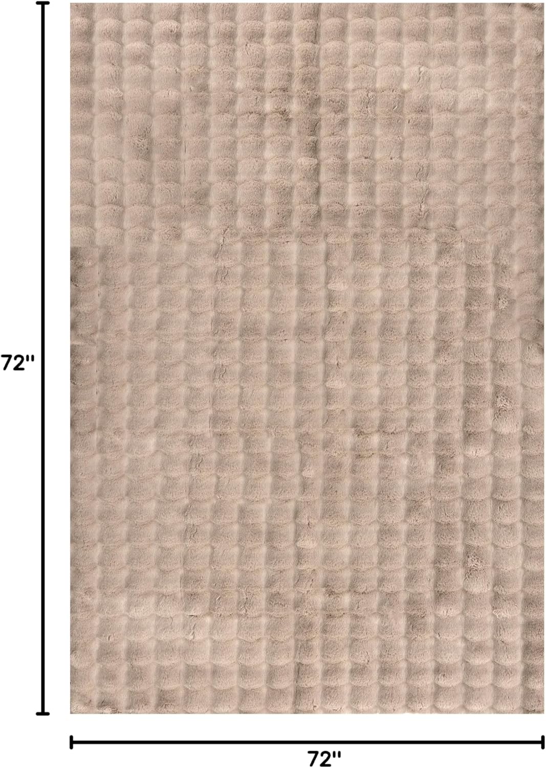 nuLOOM Jeni Checkered 6 Round Machine Washable Area Rug for Living Room Bedroom Dining Room Kitchen, Taupe