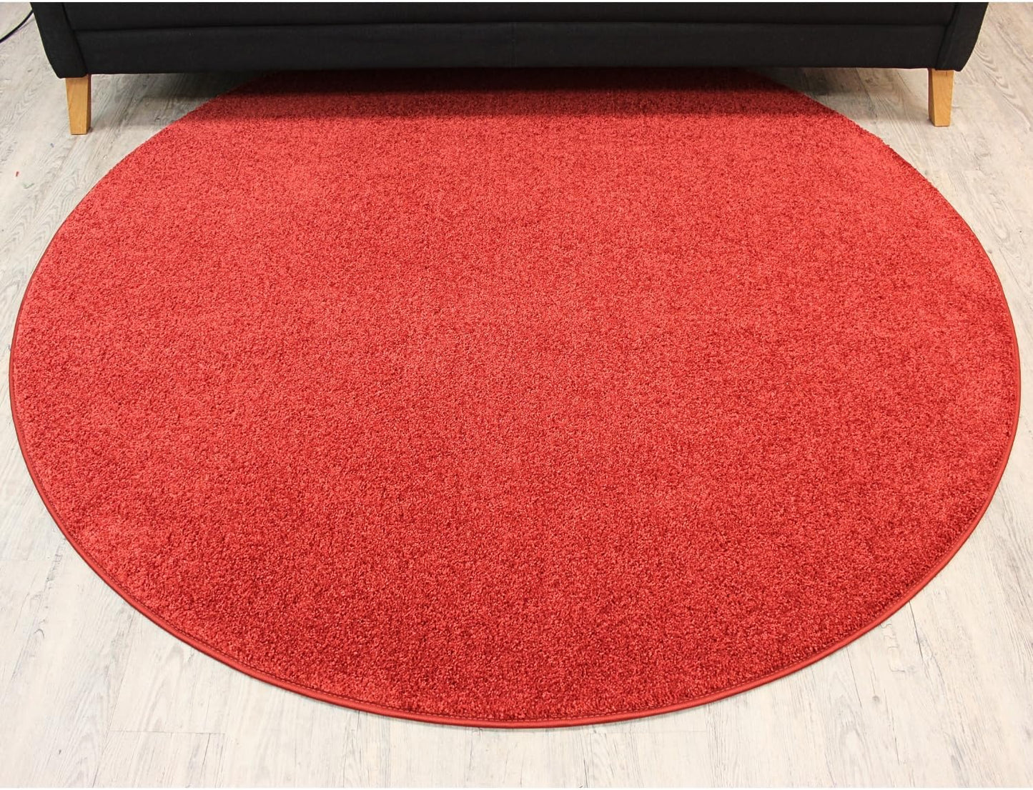 KOECKRITZ Soft and Colorful Kids Classroom Area Rugs (Passes Flammability Pill Test) Many Sizes and Bright Colors to Select from (5' Round, Fire Engine)