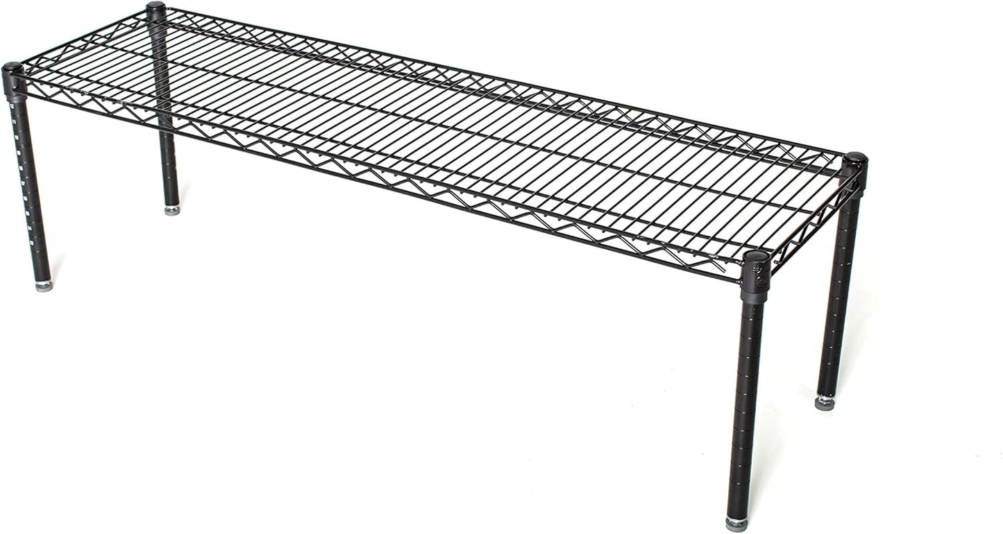 Omega Products Corporation 24" Deep x 54" Wide x 14" High Black Stationary Dunnage Rack