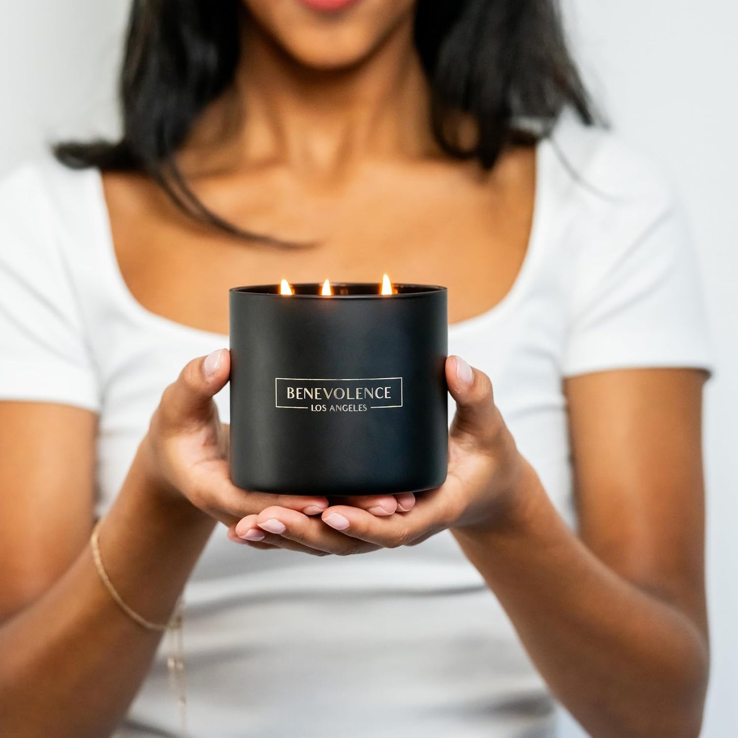 Benevolence LA 3 Wick Candle, Black Berries (Baies) Large Scented Candle | Soy Candles | Gifts for Women and Men | Home Fragrance | Aromatherapy | Bathroom Freshener 14.5 Oz, 45 Hour Burn