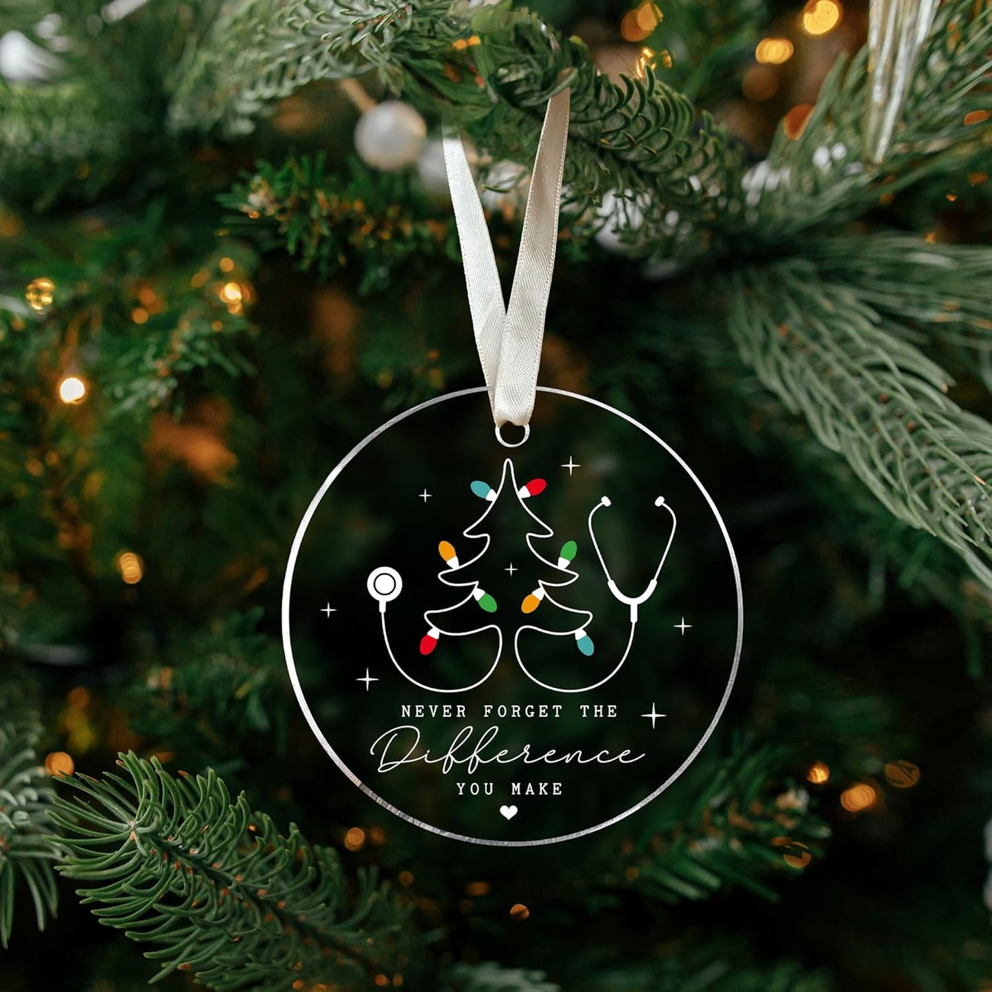 Nurse Ornament - Gifts for Nurses, Nurse Practitioner Gifts - Rn Gift for Nurses - Acrylic Christmas Ornament