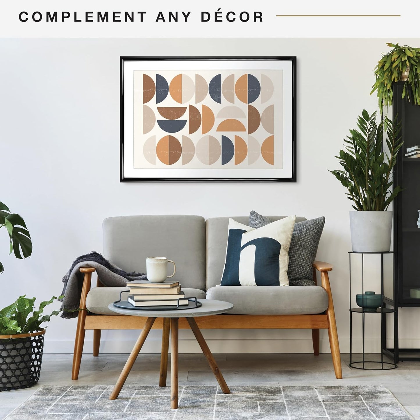 MCS Trendsetter 24x34 Matted Poster Frame with 20x30 Picture Display, Black Vertical & Horizontal Wall Hanging Large Picture Frame for Photos & Posters (1-Pack)