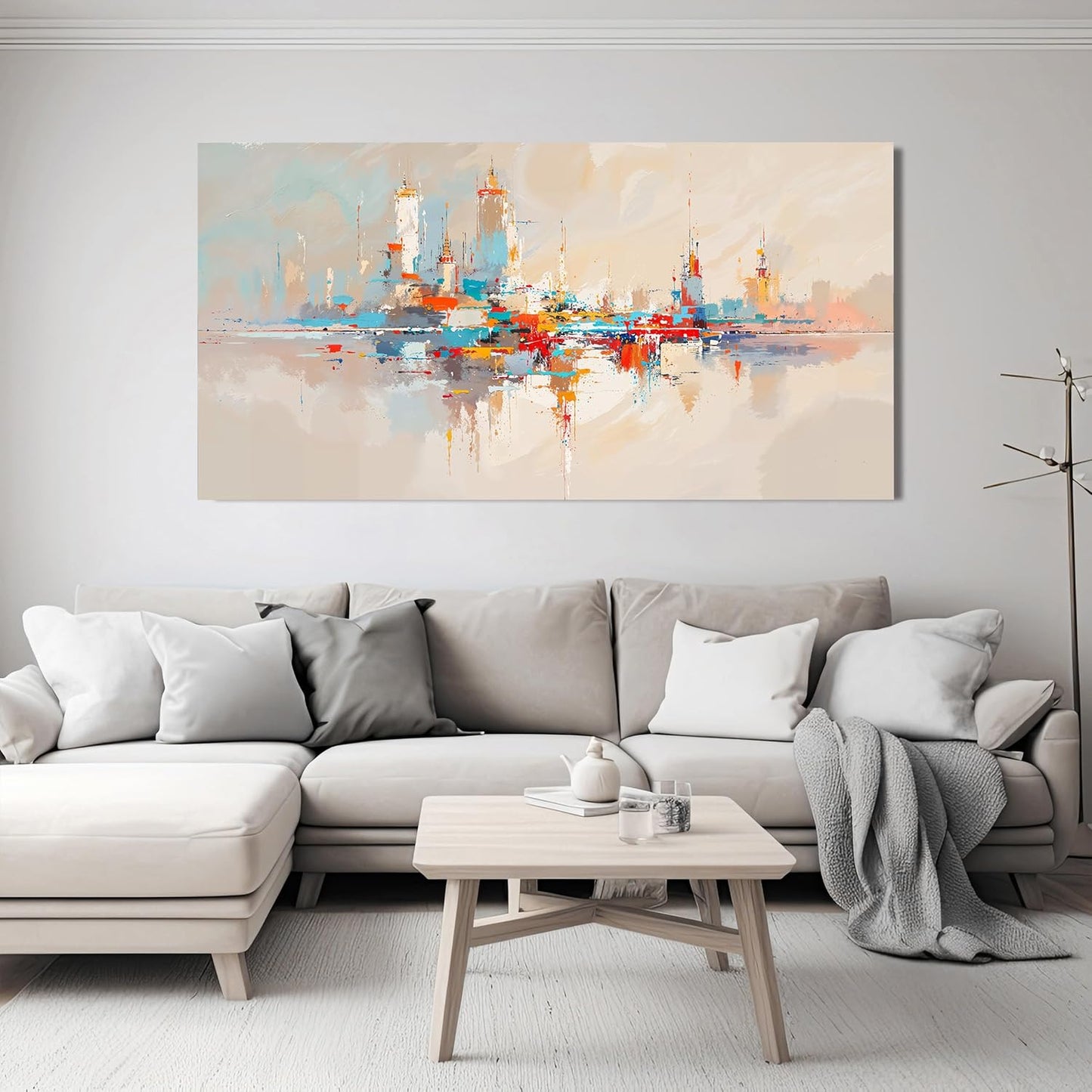 Canvas Wall Art Decor Large Wall Art Pictures for Living Room Abstract Canvas Art Wall Decor Colorful Abstract Wall Art Prints Artwork for Walls Wall Art Decorations Bedroom Home Decor 24" X 48"