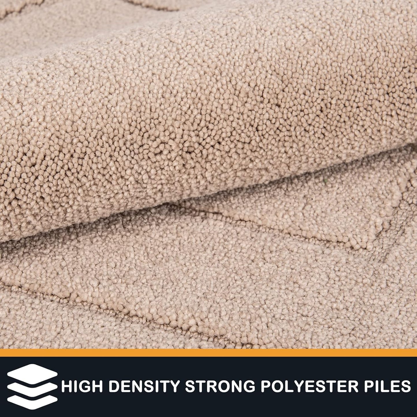 PURRUGS Dirt Trapping Door Mat 32" x 47", Non-Slip/Skid Machine Washable Entryway Rug, Dog Doormat, Super Absorbent Welcome Mat for Muddy Wet Shoes and Paws, Beige