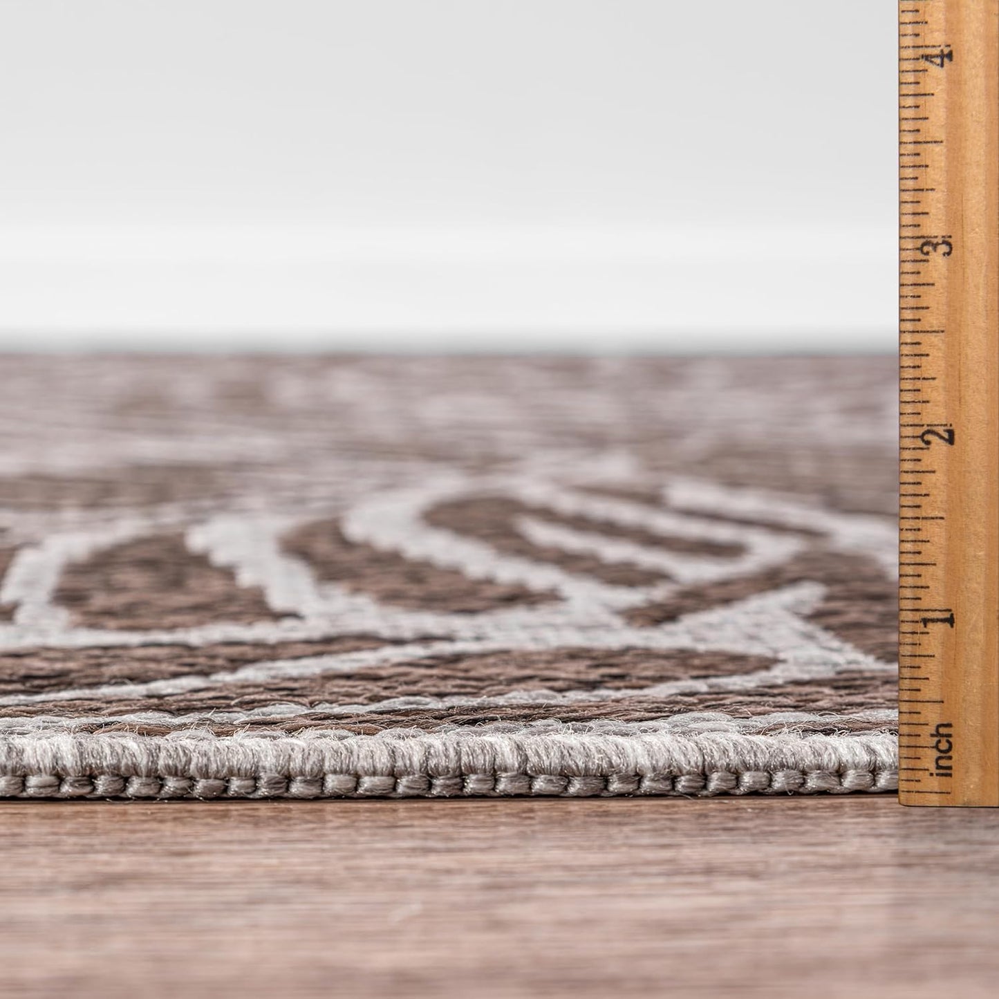 Keen Home Design Terrace Outdoor Throw Rug - 3x5 Washable Indoor/Outdoor Rug for Patio, Kitchen, Balcony, Beach, Garden, Deck and Porch, Size: 3'x5'