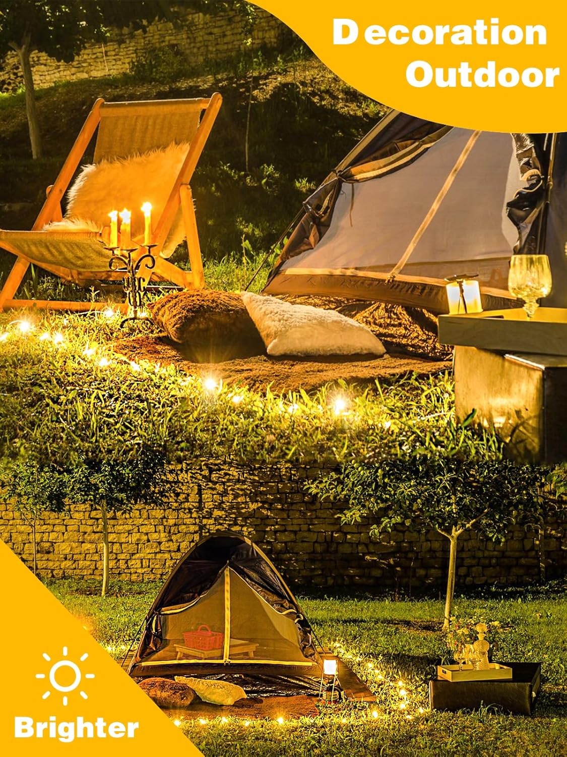 2 Pack 100LED Battery Operated Fairy Lights with Remote, 8 Modes LED String Lights with Timer, Dimmable, Memory Function, Waterproof Twinkle Lights for Outdoor Indoor Christmas Decor(Warm White)