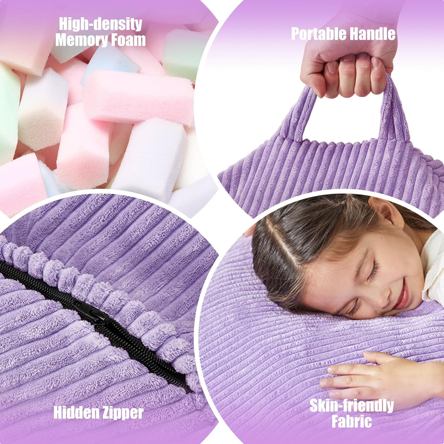 Hobestluk 3.5FT Bean Bag Chair Adult Bean Bag Chair Large Bean Bag Chair with Filler Included Teardrop Bean Bag with Removable Cover for Bedroom Living Room - (Large, Purple)