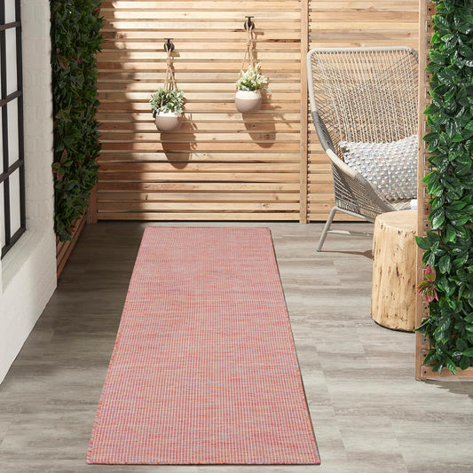 Nourison Home Positano Indoor/Outdoor Rainbow 2'2" x 8' Area Rug, Easy Cleaning, Non Shedding, Bed Room, Living Room, Dining Room, Backyard, Deck, Patio (2x8)