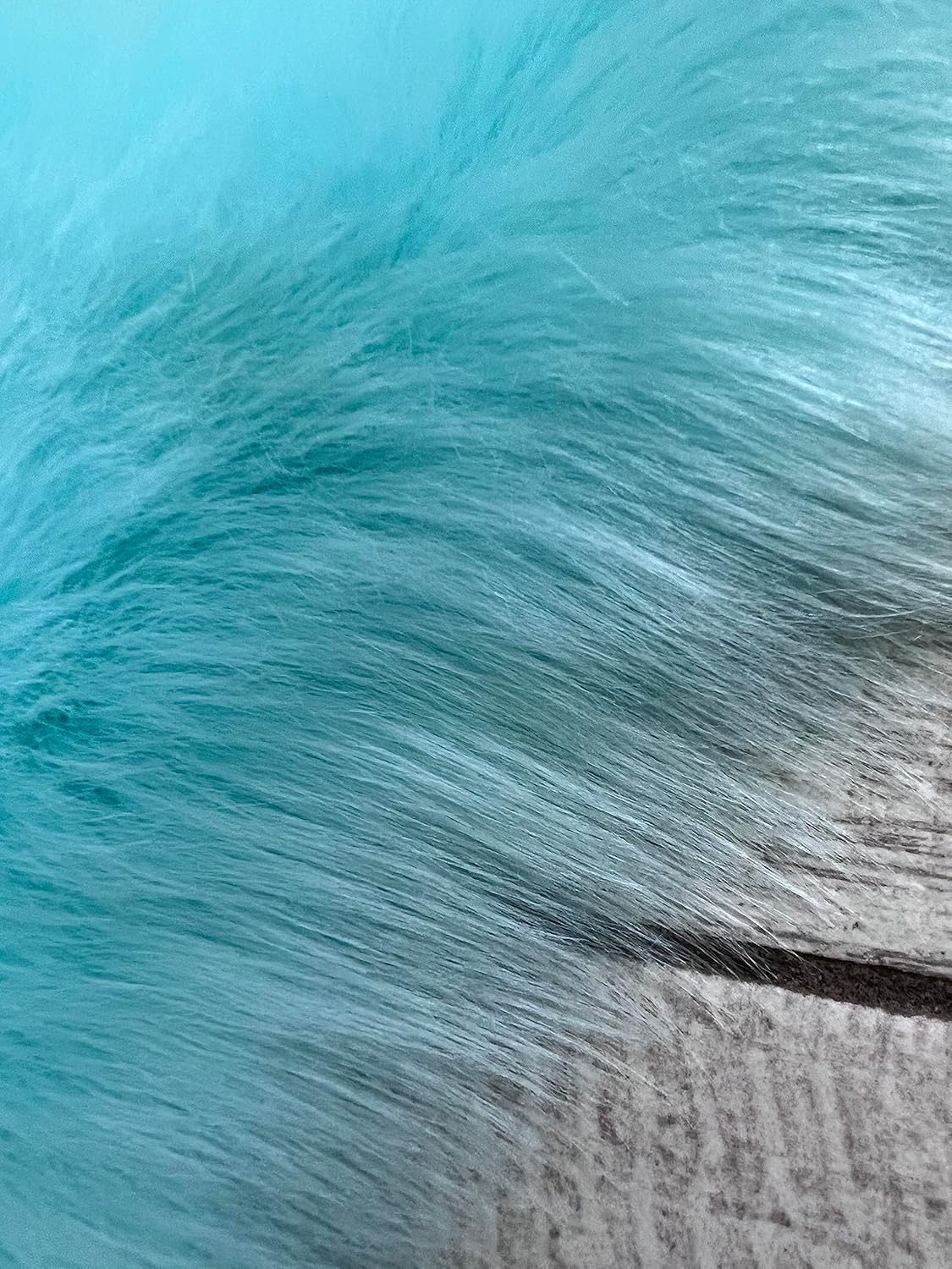 LAMBZY Faux Sheepskin Super Soft Hypoallergenic Free Shape Silky Shag Rug, Luxury Shaggy Plush Carpet for Bedrooms Living Kids Room Sofa Rugs (Blue, Quarto 4 Pelts 4'x6')